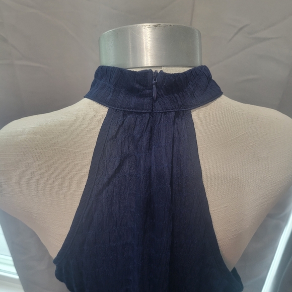 Cupshe Round Nexck Sleeveless Dress Navy (M) - Picture 2 of 3